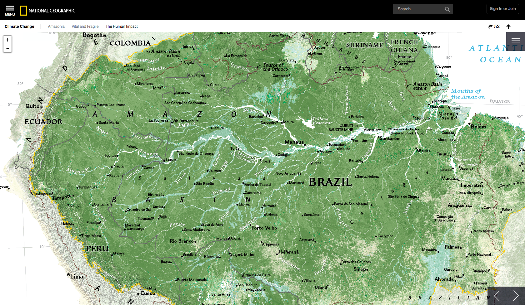 Amazonia Under Threat > Stamen Design