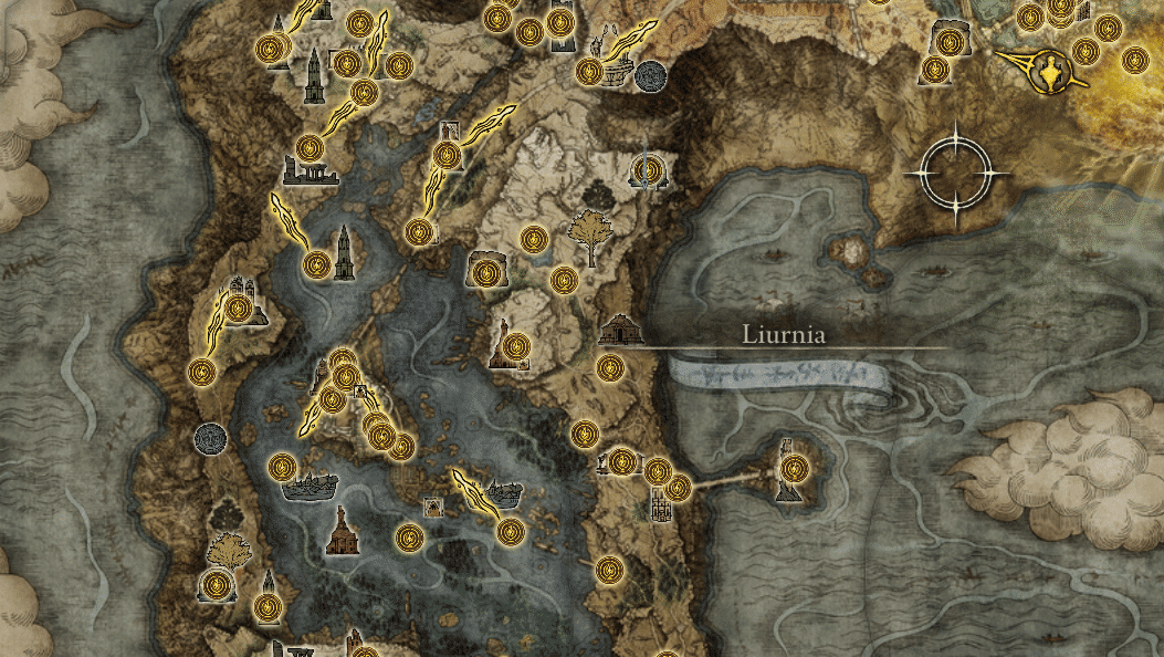 Elden Ring  Liurnia Map & Bosses Guide - GameWith