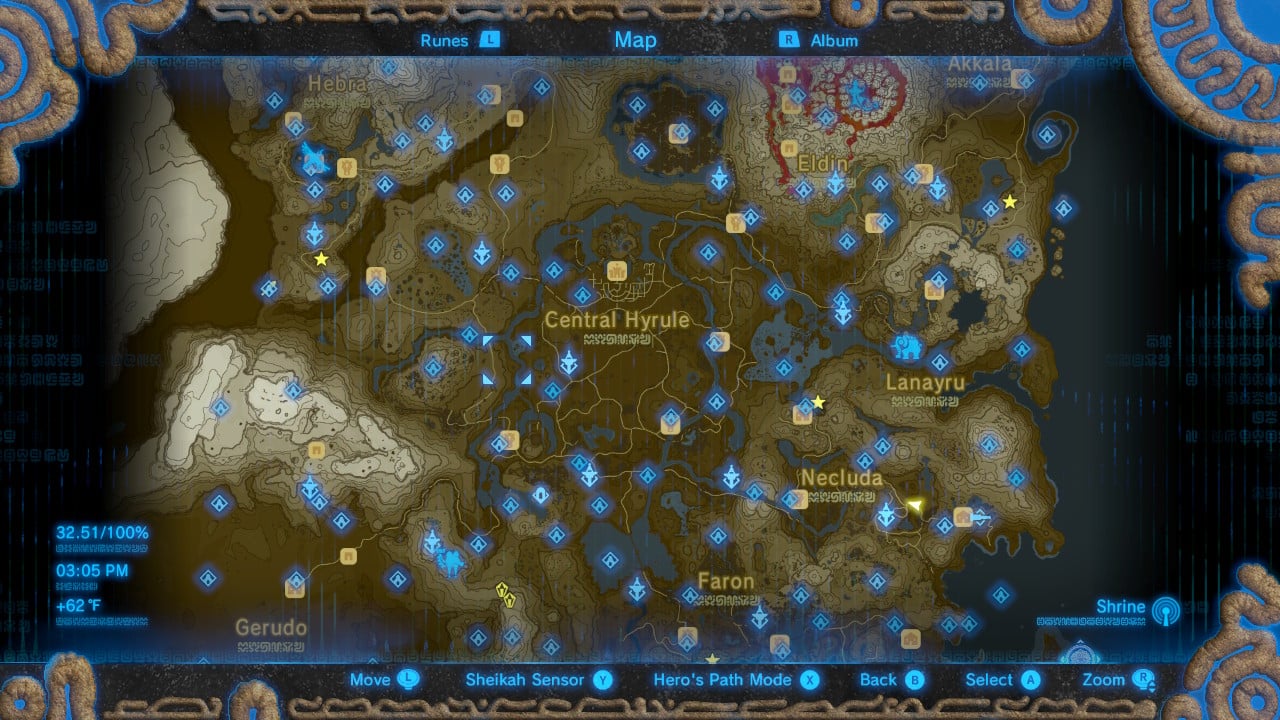 User Interface in The Legend of Zelda: Breath of the Wild